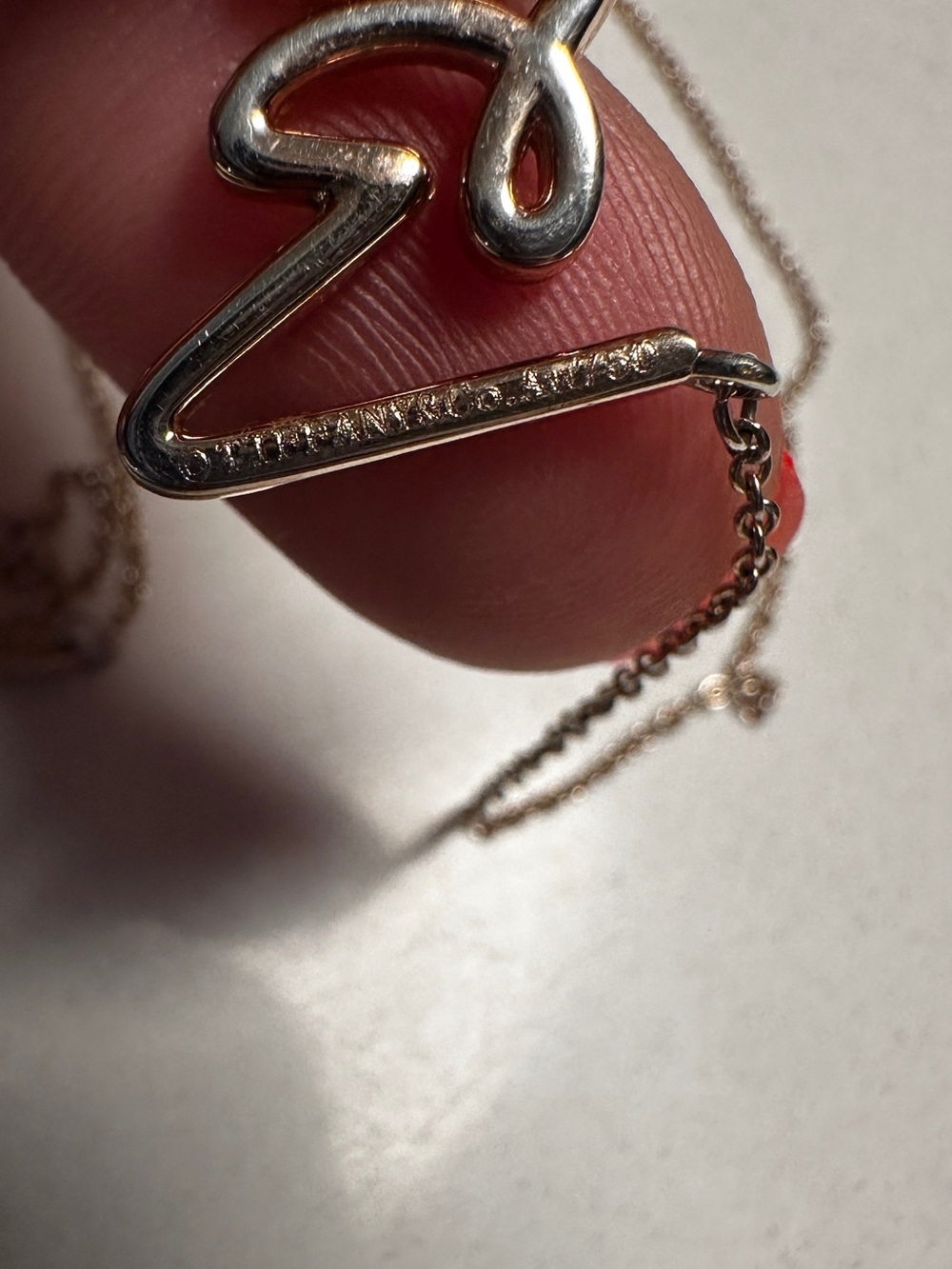 Tiffany & Co. Paloma's Graffiti Love Pendant Necklace 18K Yellow Gold/Diamonds - Picture 7 of 12